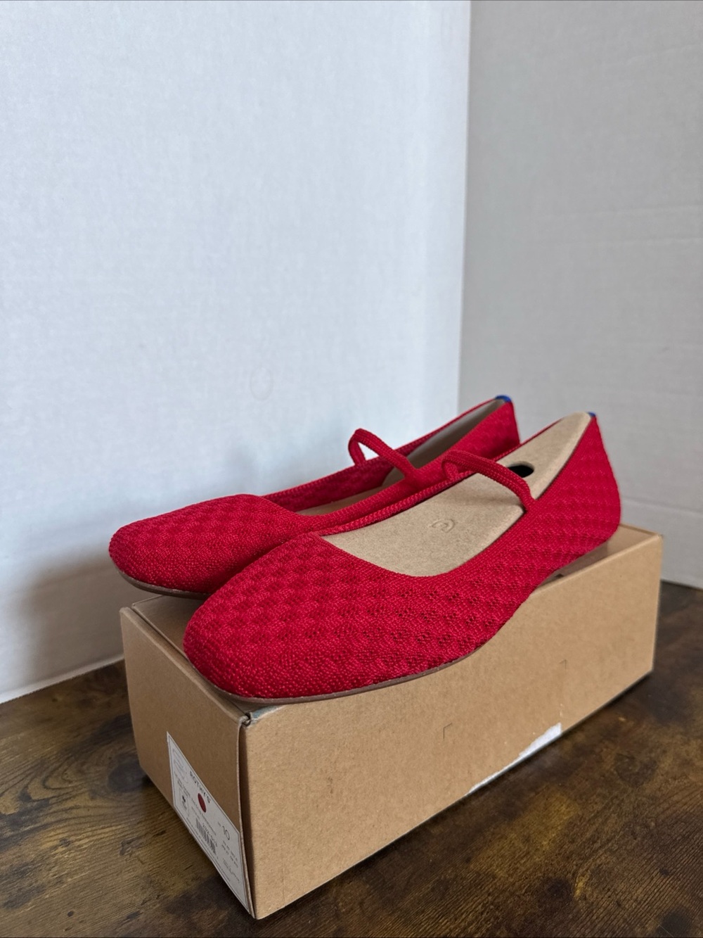 Rothy’s Women’s The Max Square Mary Jane Red Crisp Basketweave Size 10 NEW - Picture 4 of 10